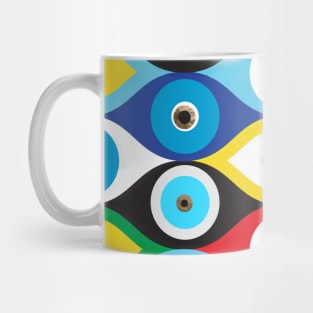 Colorful Evil Eye protection pattern Mug